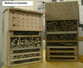 Nichoirs à insectes au collège Marie Curie de Provins.